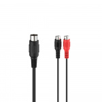 Hama Adapter Audio 2x RCA Hun til DIN 5-pin Han