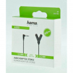 Hama Adapter Audio 3.5 Hanstik til 2x 3.5 Hunstik