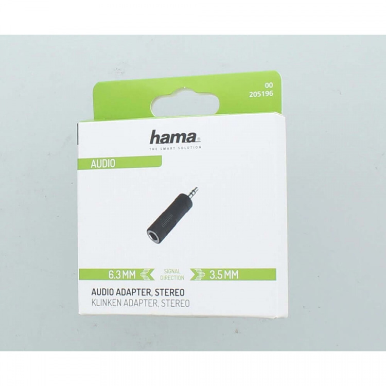 Hama Adapter Audio 6.3 Hun til 3.5 Han Stereo