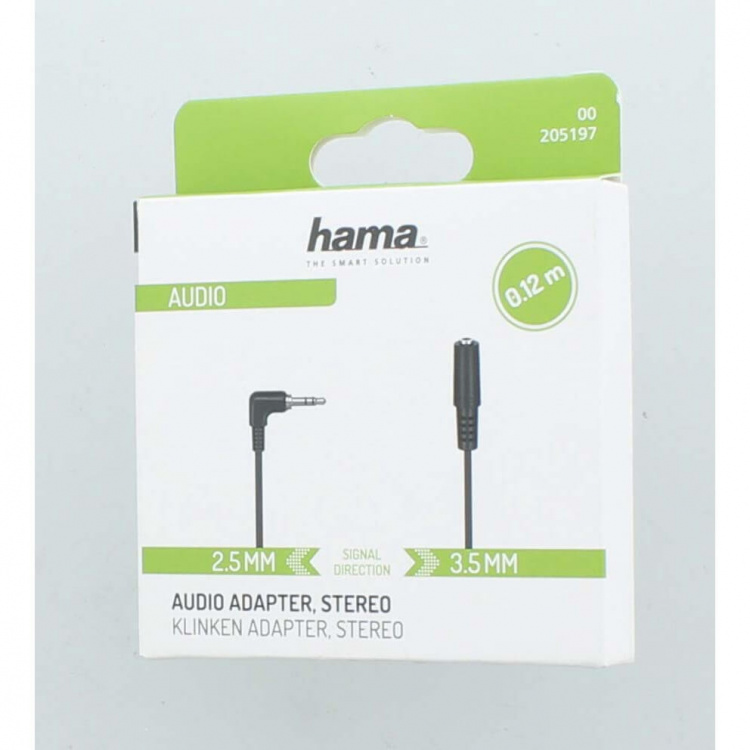 Hama Adapter Audio 3.5 Hunstik til 2.5 Jack Stereo