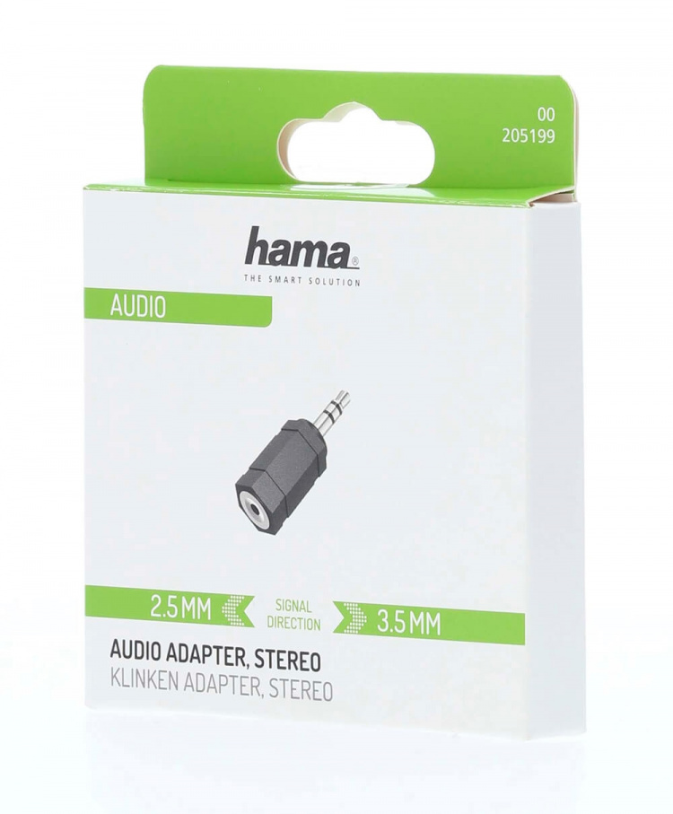 Hama Adapter Audio 2.5 Hun til 3.5 Han Stereo