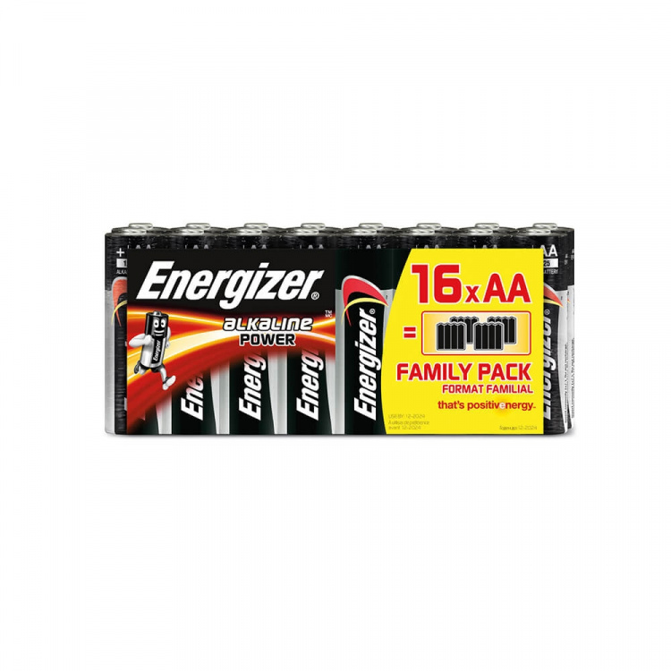 Energizer Batteri AA/LR6 Alkaline Power 16-pak