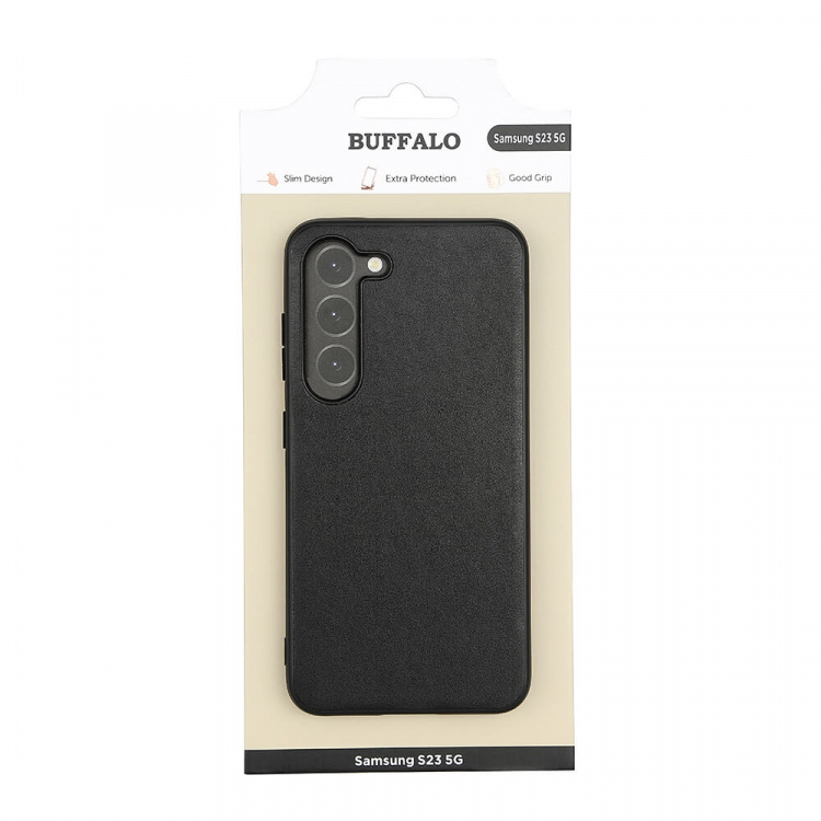 Buffalo Mobilcover PU Sort - Samsung S23 5G