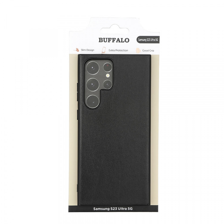 Buffalo Mobilcover PU Sort - Samsung S23 Ultra 5G