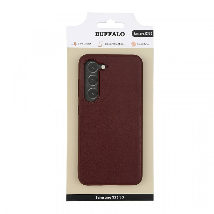 Buffalo Mobilcover PU Brun - Samsung S23 5G