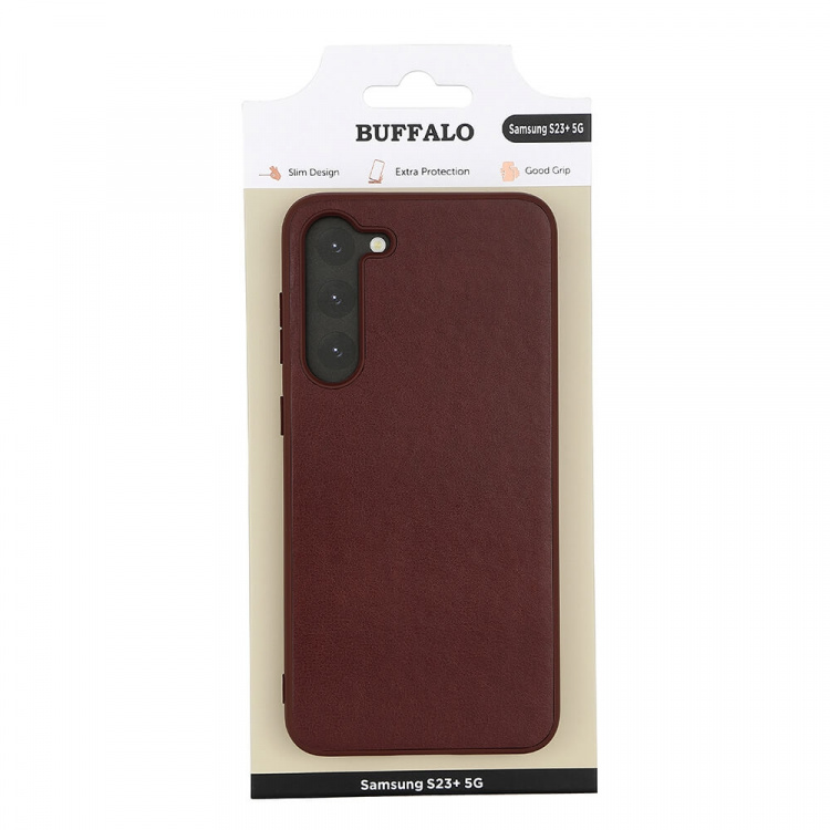 Buffalo Mobilcover PU Brun - Samsung S23+ 5G