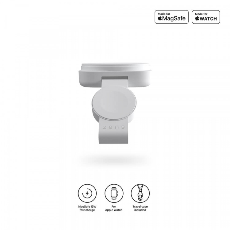 ZENS Trådløs opladere 2-i-1 Magnetisk + Watch