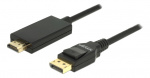 Cable Displayport 1.2 male > High Speed HDMI-A male passive 4K 1 m bla