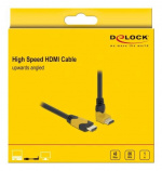 Delock High Speed HDMI cable male straight to male 90° upwards angled