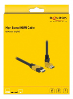 Delock High Speed HDMI cable male straight to male 90° upwards angled
