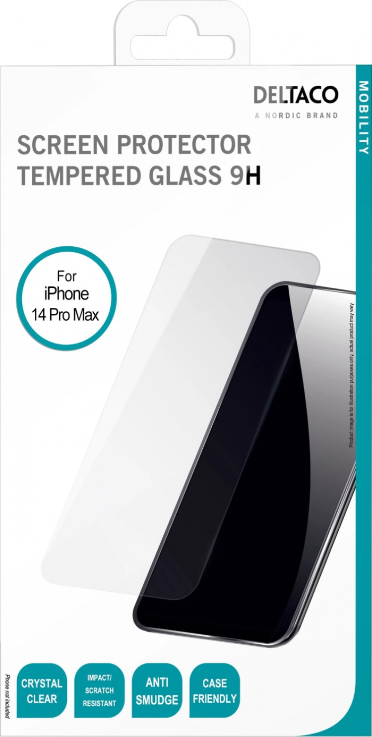 DELTACO screen protector, iPhone 14 Pro Max, 2.5D