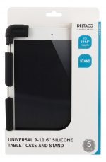 DELTACO cover i silikone til 9-11,6 tommer tablets, tripods, sort DELTACO cover i silikone til 9-11,6 tommer tablets, tripods, sort