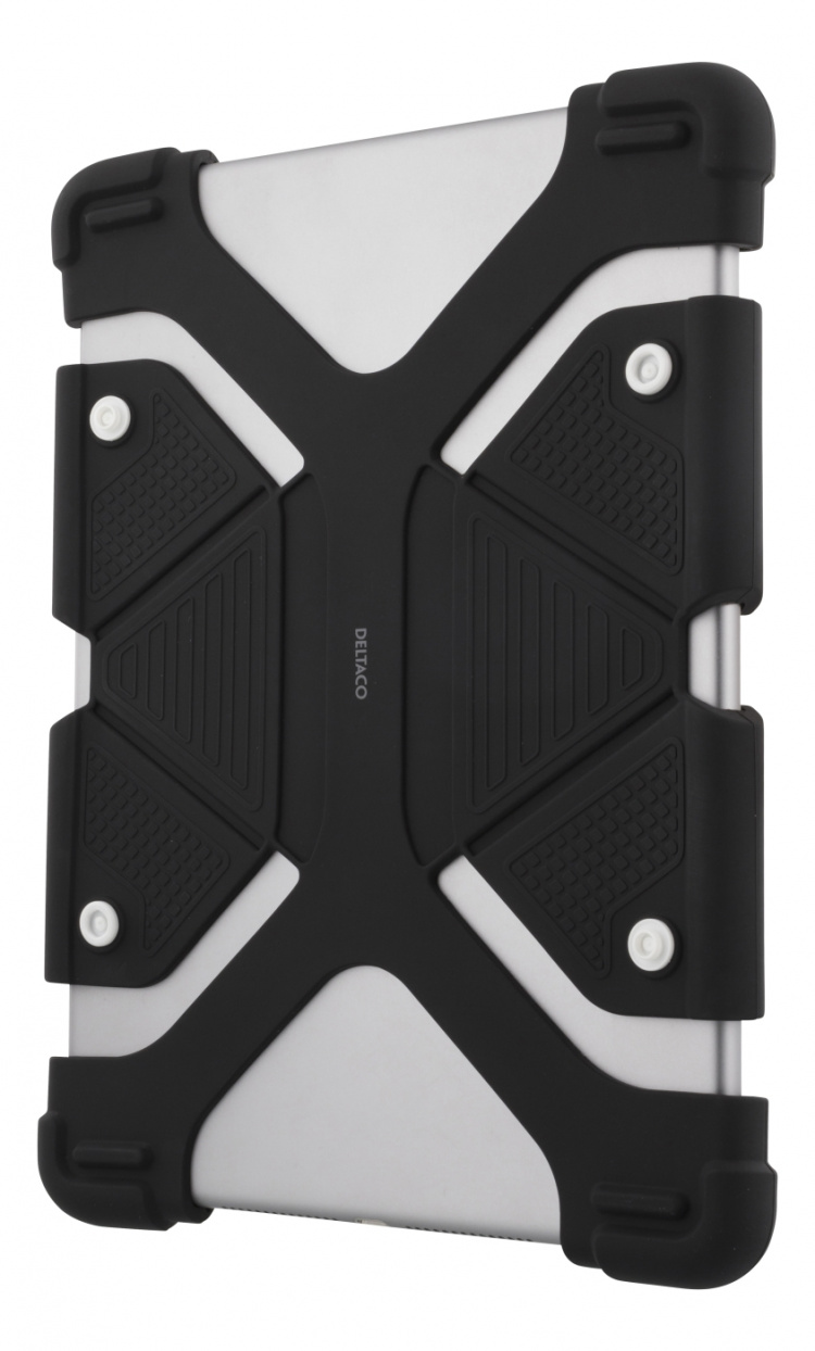 DELTACO cover i silikone til 9-11,6 tommer tablets, tripods, sort DELTACO cover i silikone til 9-11,6 tommer tablets, tripods, sort