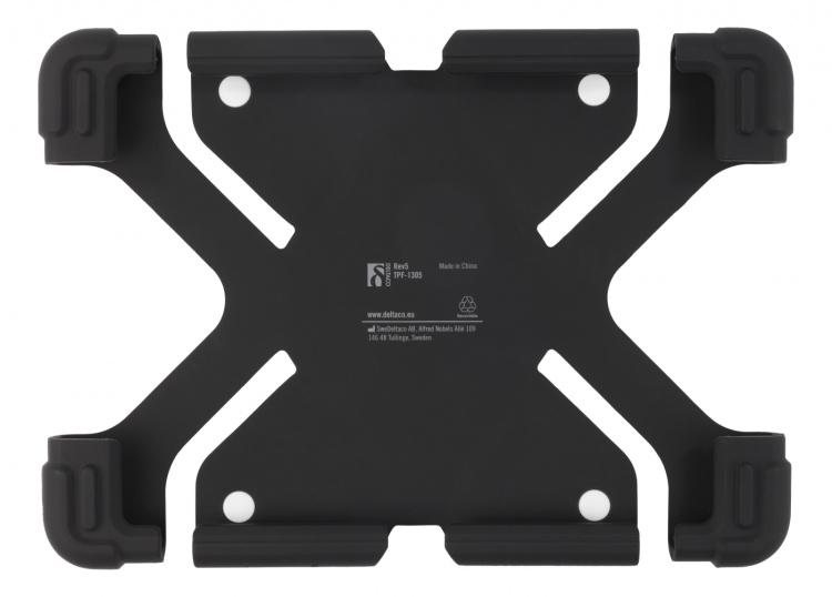 DELTACO cover i silikone til 9-11,6 tommer tablets, tripods, sort DELTACO cover i silikone til 9-11,6 tommer tablets, tripods, sort