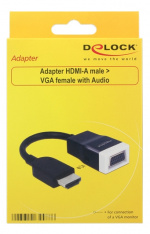 Delock Adapter HDMI-A male > VGA female with Audio Delock Adapter HDMI-A male > VGA female with Audio