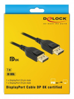 DisplayPort cable 8K 60 Hz 1m DP 8K certified DisplayPort cable 8K 60 Hz 1m DP 8K certified