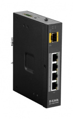 D-Link Switch, 5-Ports, Gigabit, PoE, Plug and play, SFP, black