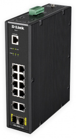 D-Link 12 Port L2 Industrial Smart Managed Switch with 10 x 1GBaseT(X)