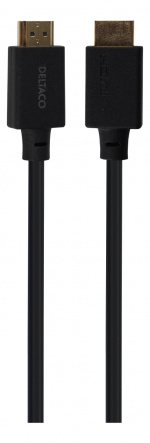 DELTACO ULTRA High Speed HDMI-cable, 48Gbps, 2m, black