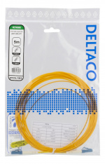 DELTACO OS2 fiber cable LC - LC, simplex, singlemode, UPC, 9/125, 5m