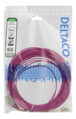 DELTACO OM4 fiber cable LC - SC, duplex, multimode, 50/125, 10m