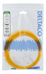 DELTACO Fiber cable, 10m, LC - SC, 9/125, OS1/2, single mode, LSZH (Lo