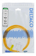 DELTACO Fiberkablage, 5m, LC - SC, 9/125, OS1/2, singlemode, LSZH (Low