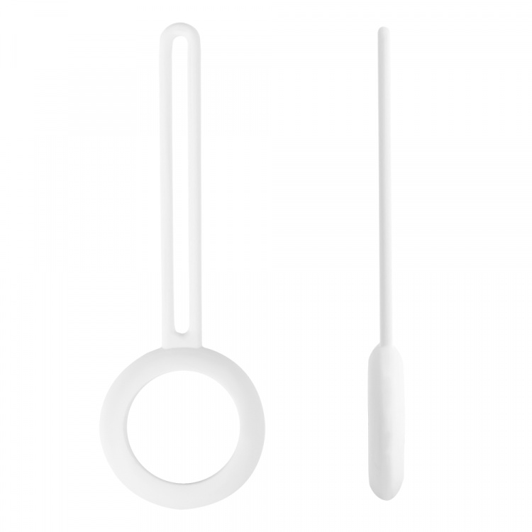 DELTACO Apple AirTag case, Silicon, Vit