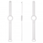 DELTACO Apple AirTag, silikonearmbånd, hvid