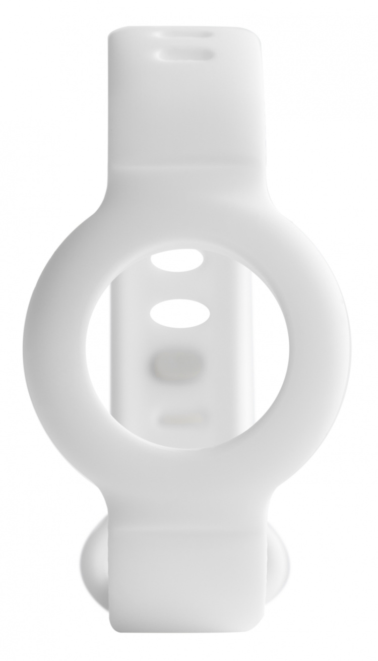 DELTACO Apple AirTag, silikonearmbånd, hvid