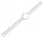 DELTACO Apple AirTag, silikonearmbånd, hvid