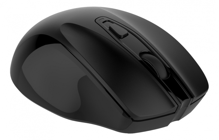 Deltaco wireless office mouse, ergonomic shape, silent clicks, USB rec