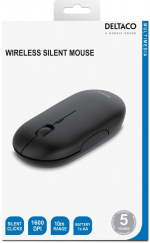 DELTACO Wireless office silent mouse, flat shape design, USB receiver DELTACO Wireless office silent mouse, flat shape design, USB receiver