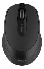 DELTACO Wireless office silent mouse, USB receiver, rubber coated