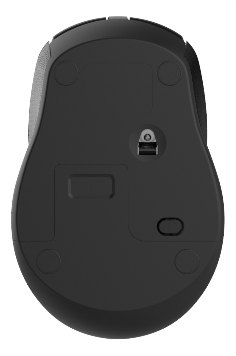 DELTACO Wireless office silent mouse, USB receiver, rubber coated
