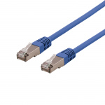 DELTACO U/FTP Cat6a patchkabel, LSZH, 2m, Blue