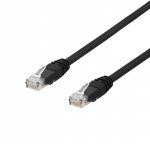 DELTACO U/UTP Cat6a patch cable, 15m, 500MHz, LSZH, black