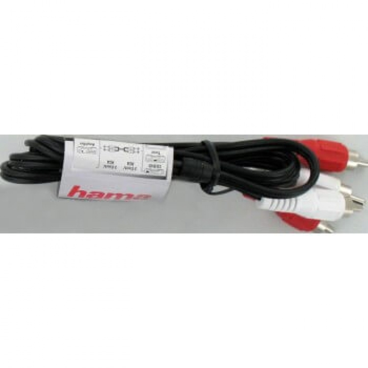 Hama Audio Kabel 2 Phono-2 Phono 1,2m