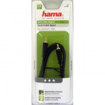 Hama Audio Kabel 1 Phono-1 Phono 75ohm 75ohm 1,5m Sort Guldbelagt TL