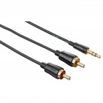 Hama Audio Kabel 3,5mm Jack-2 Phono 1,5m Flexi-Slim TL