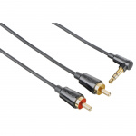 Hama Audio Kabel 3,5mm Jack-2 Phono 0,75m Vinklet 90° TL