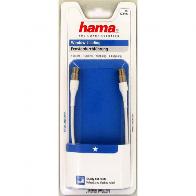 Hama Antennekabel Til Vindue F-stik Hun-Hun ST