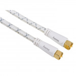 Hama Antennekabel SAT 120dB F-stik 3,0m Hvid PC