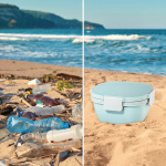 XAVAX Salat madkasse To-Go 1,4L Pastel blå