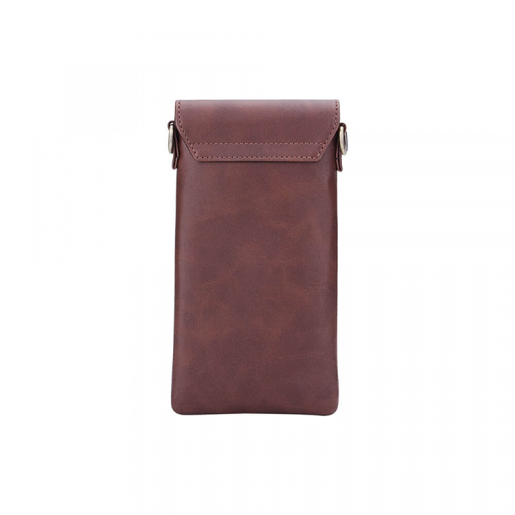 Onsala Mobiltaske med Halsrem Brun Universal tom 6.7