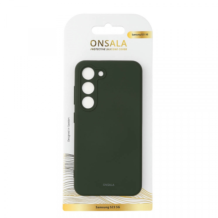 Onsala Mobilcover Silikone Olive Green - Samsung S23 5G