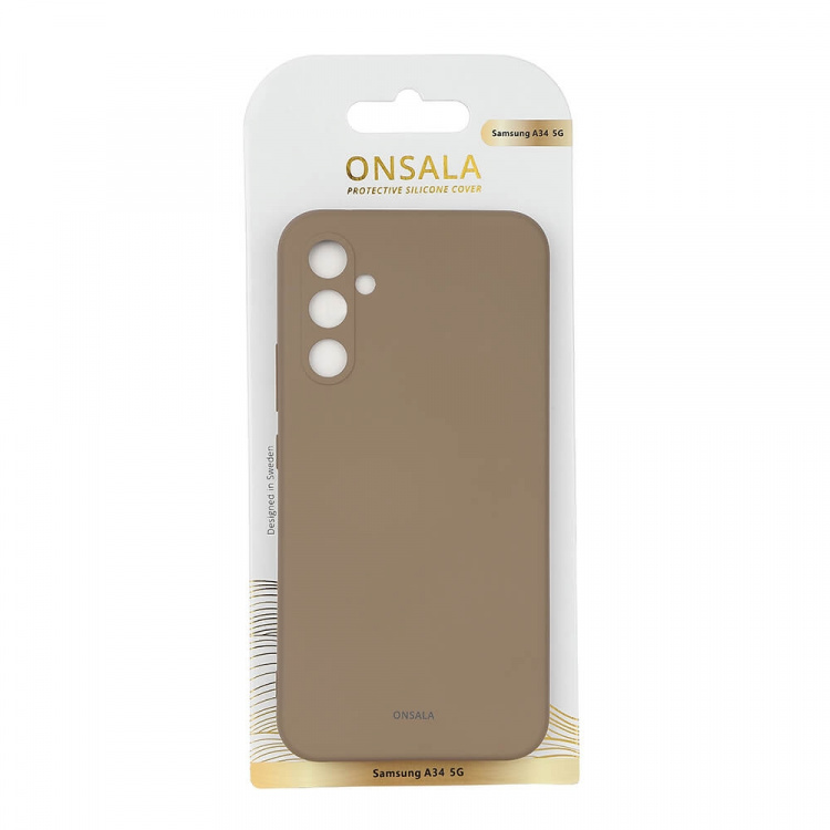 Onsala Mobilcover Silikone Summer Sand - Samsung Galaxy A34 5 Onsala Mobilcover Silikone Summer Sand - Samsung Galaxy A34 5