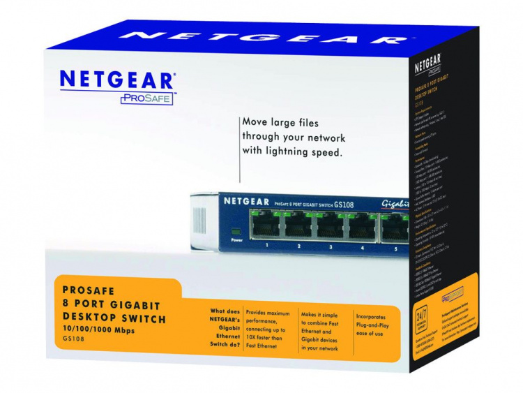 Netgear GS108GE 8Port 1000T switch