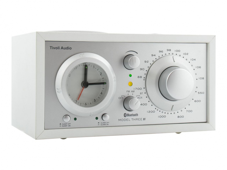 Tivoli Audio Clockradio Model Three BT USB Hvid