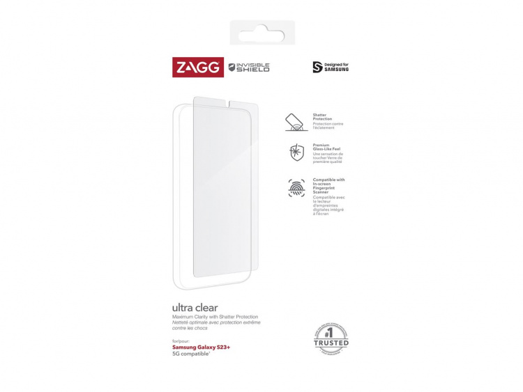 Zagg Invisibleshield Ultra Clear Samsung Galaxy S23 Plus